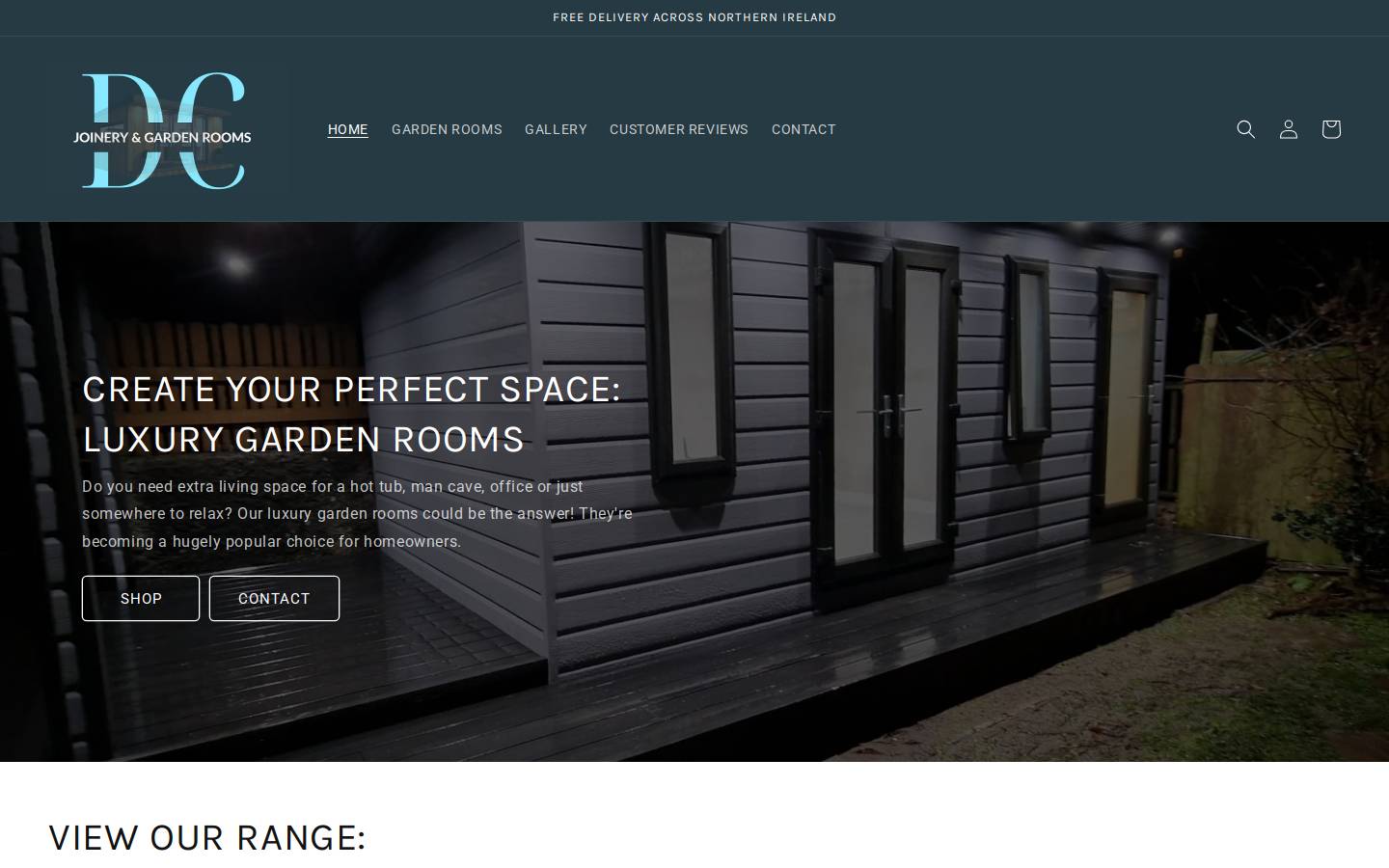 dc-gardenrooms.com homepage screenshot