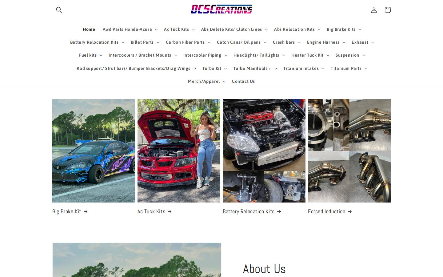 dc5creations.com homepage screenshot