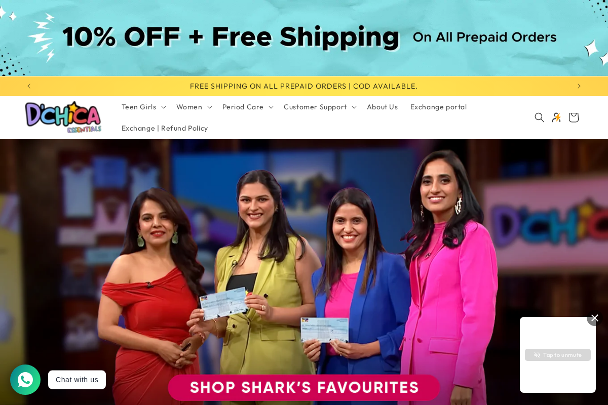 D'chica homepage screenshot