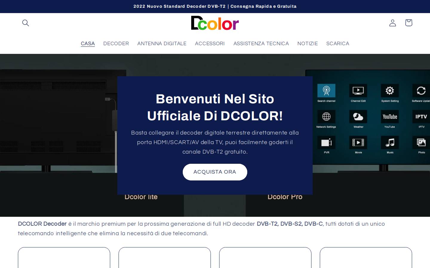 dcolortv.com homepage screenshot