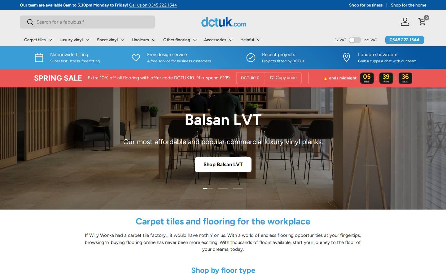 DCTUK homepage screenshot
