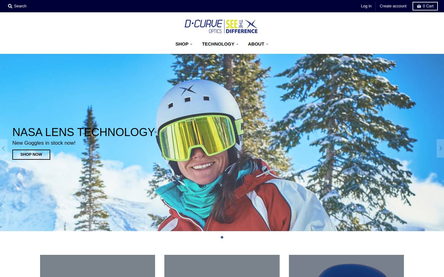 dcurve.com homepage screenshot