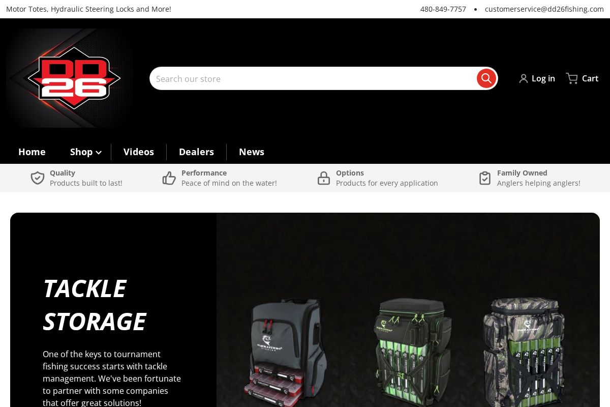 DD26 Fishing homepage screenshot