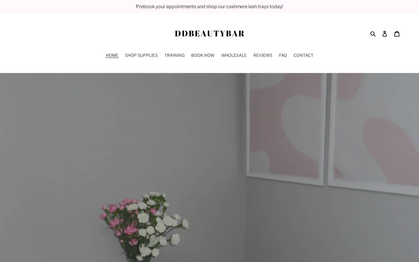 ddbeautybar.ca homepage screenshot
