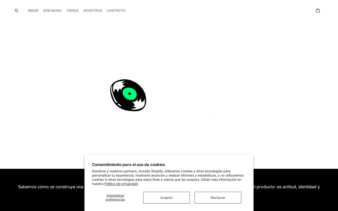 ddbmusic.es homepage screenshot
