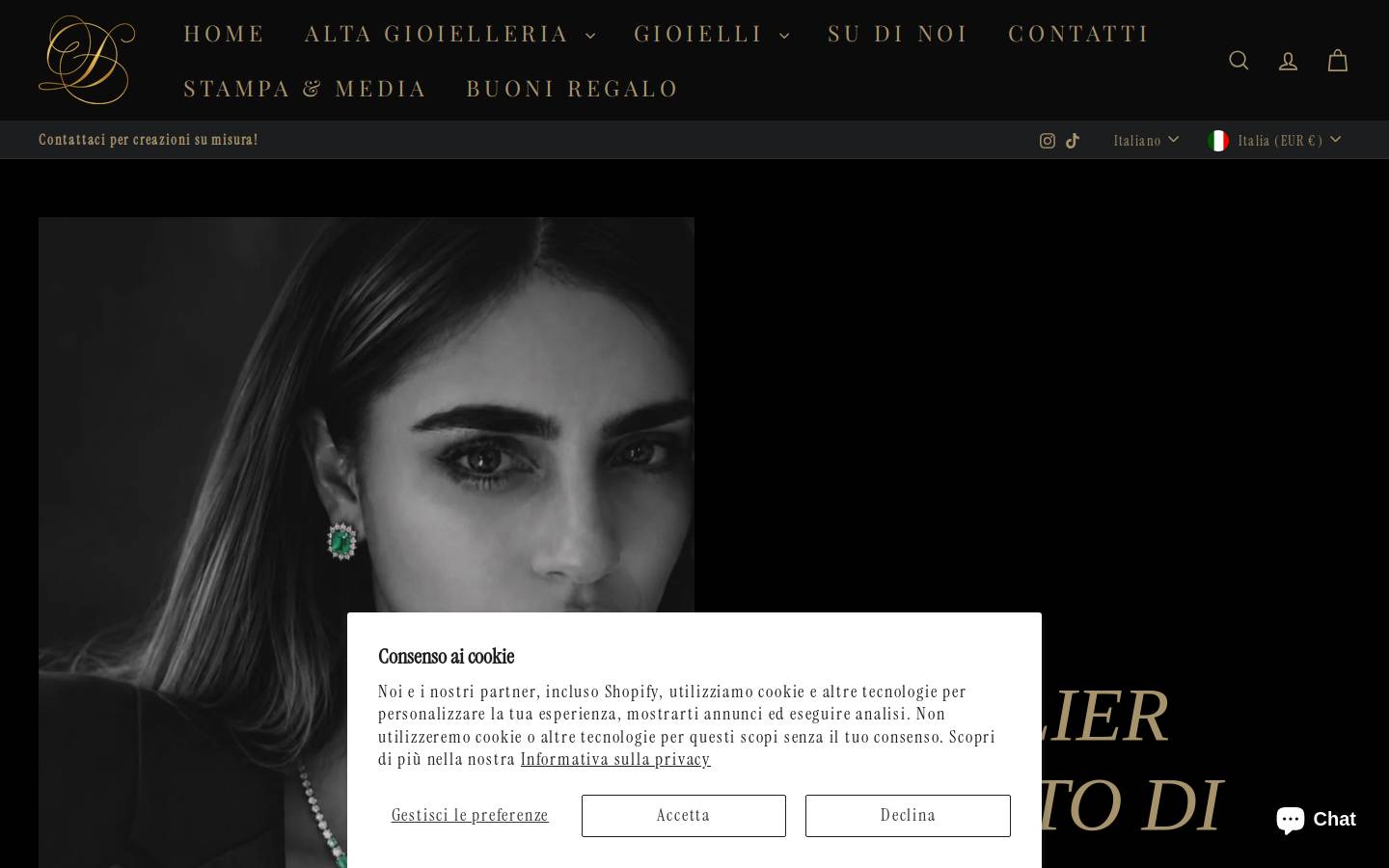 ddiamonds.it homepage screenshot