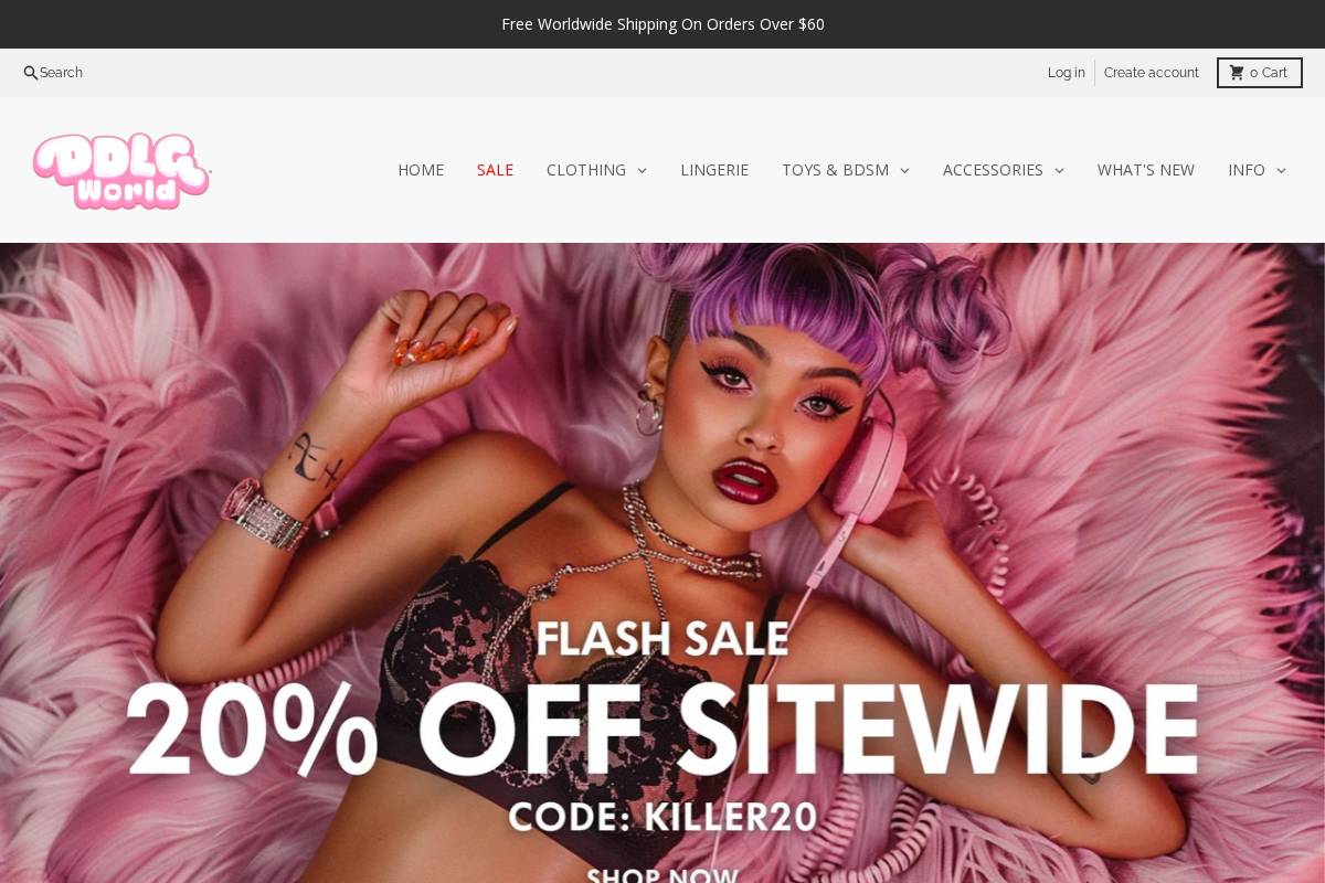 DDLGWorld homepage screenshot