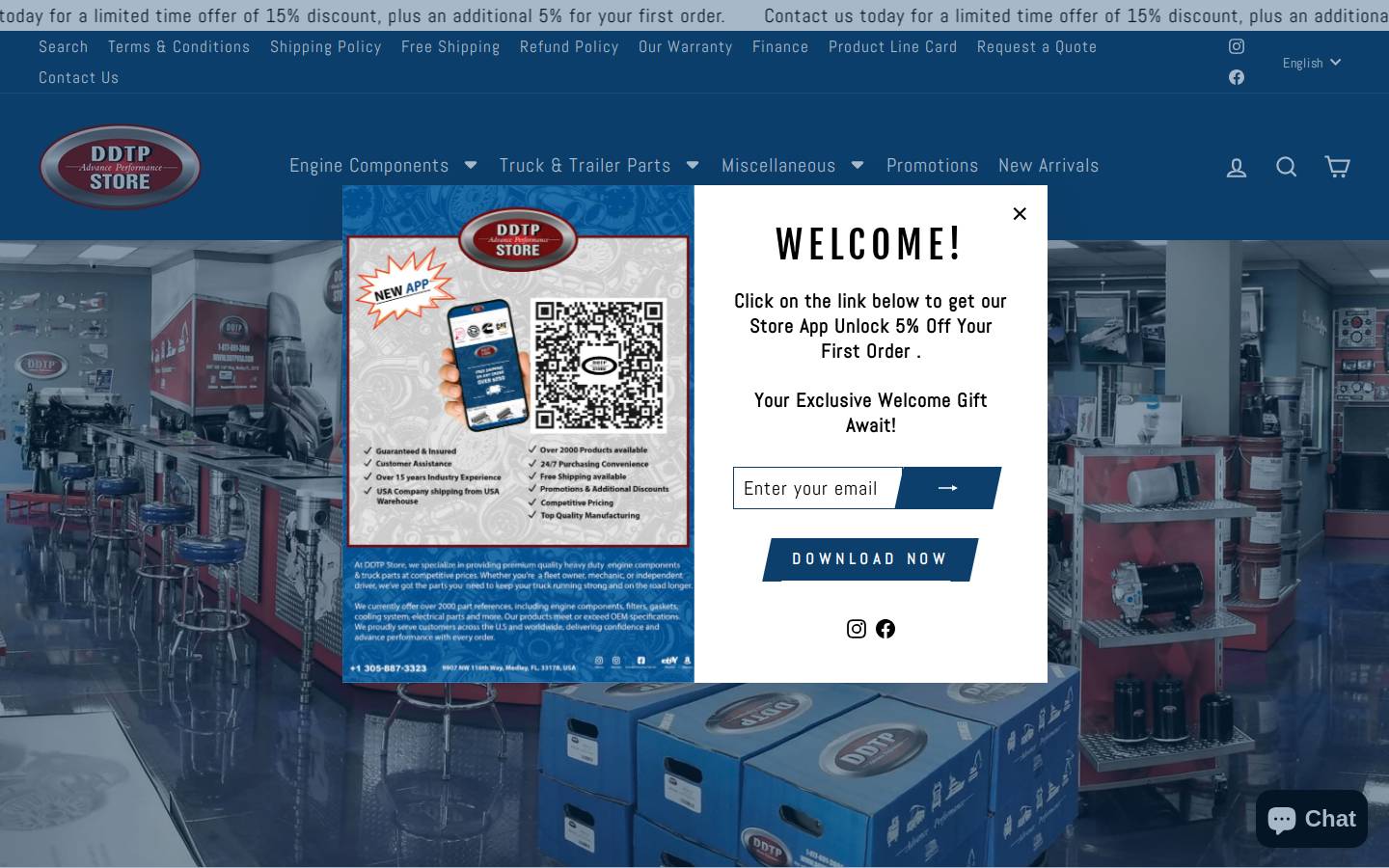 ddtpstore.com homepage screenshot