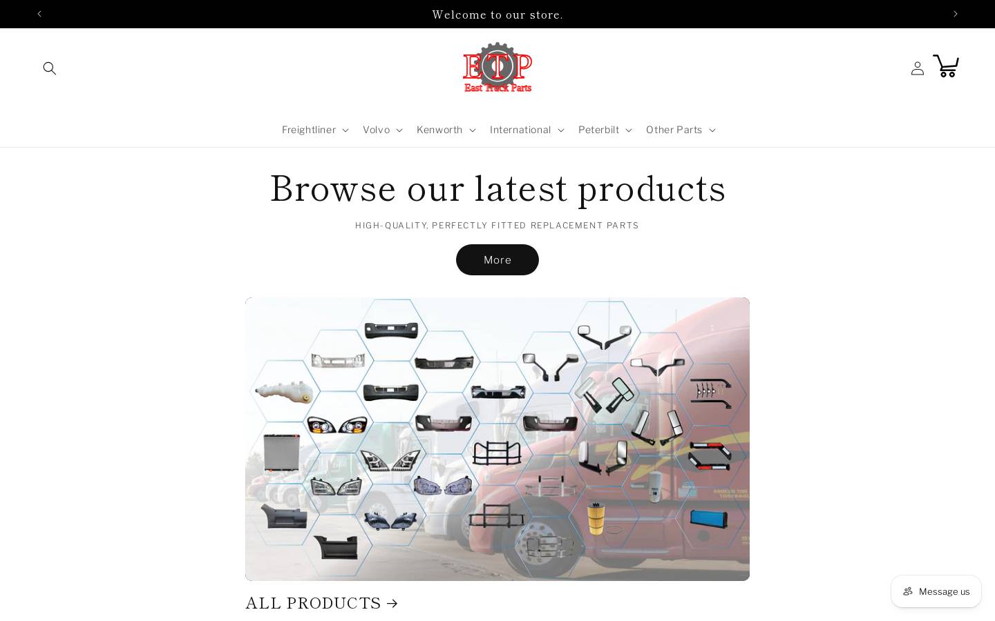 ddtruckparts.com homepage screenshot