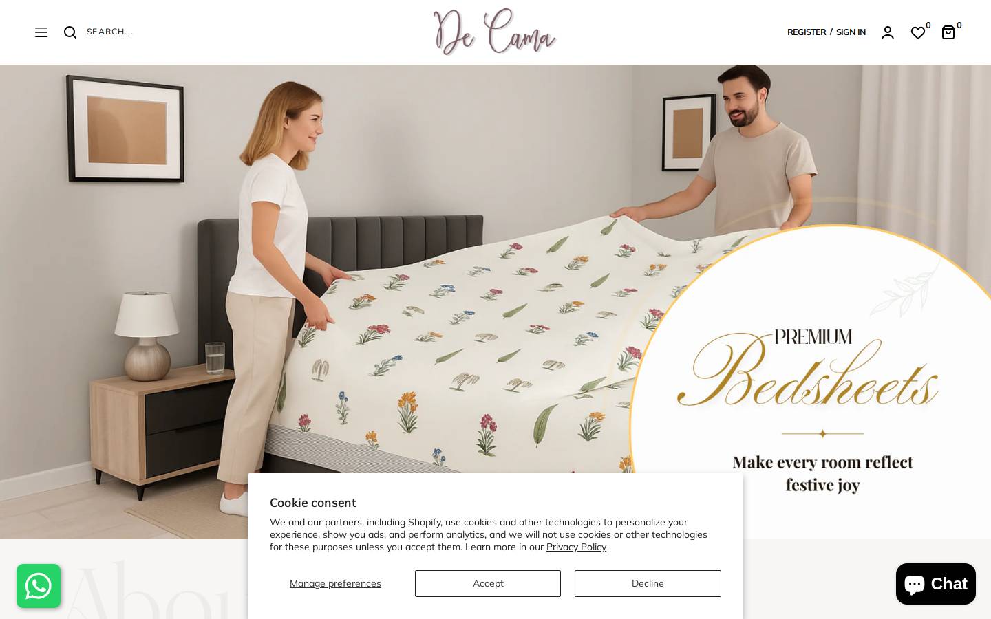 de-cama.com homepage screenshot