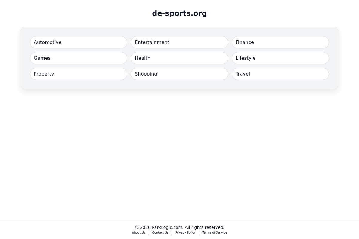 de-sports.org homepage screenshot