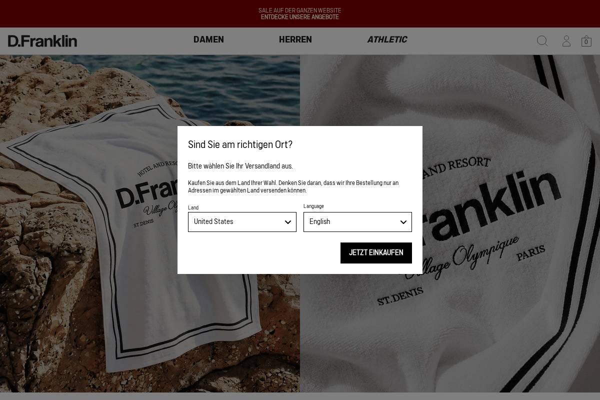 D.Franklin homepage screenshot