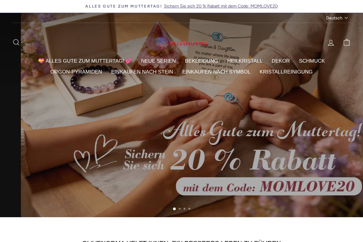 de.olivenorma.com homepage screenshot