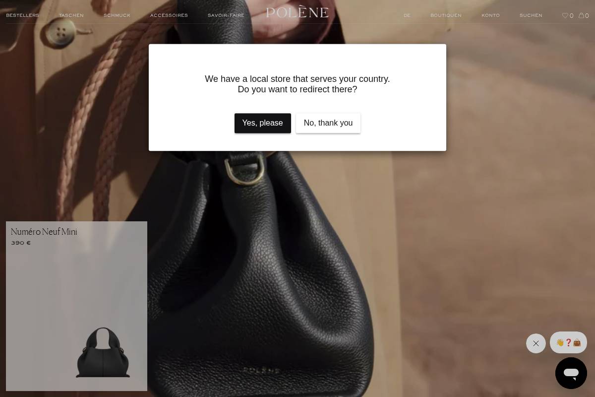 de.polene-paris.com homepage screenshot