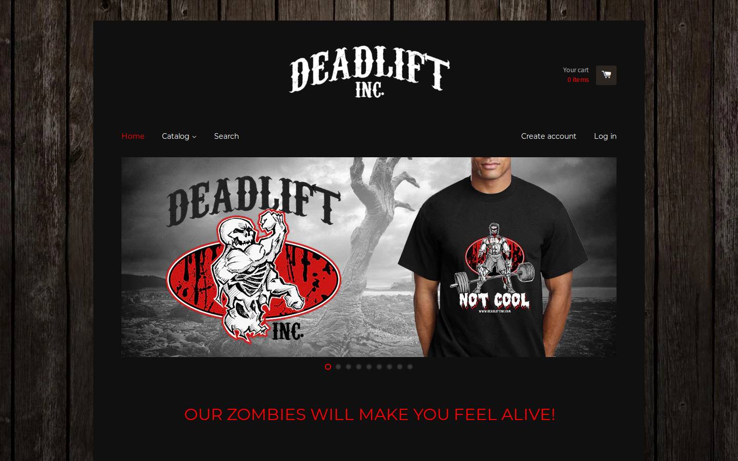 deadliftinc.com homepage screenshot