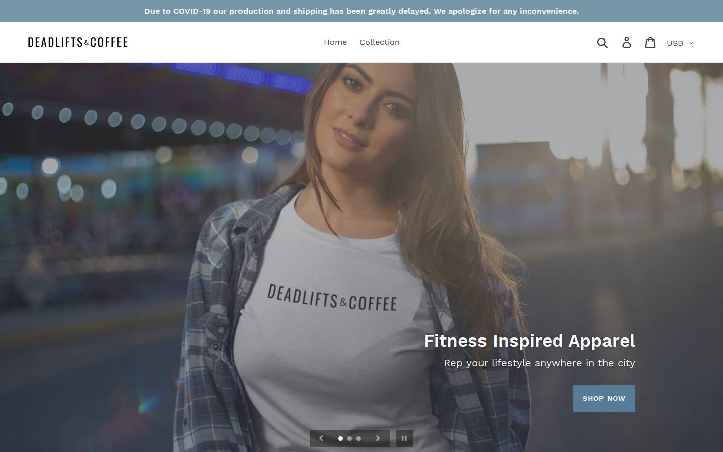 deadliftsandcoffee.com homepage screenshot