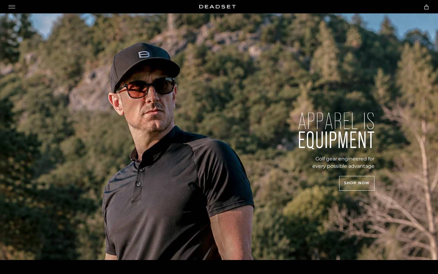 deadsetgolf.com homepage screenshot