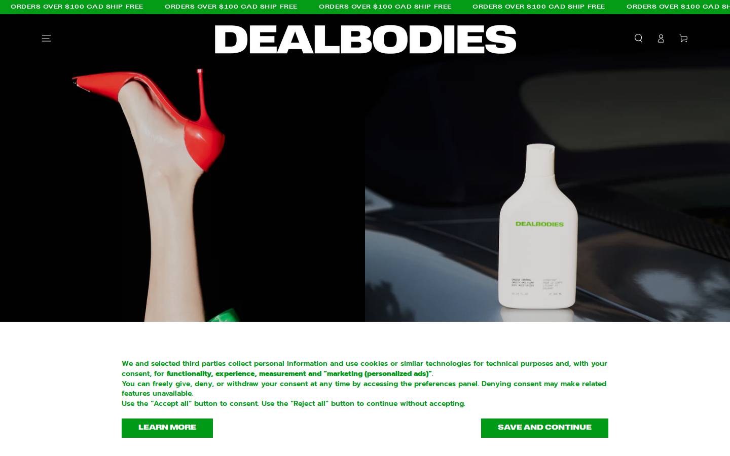 dealbodies.com homepage screenshot
