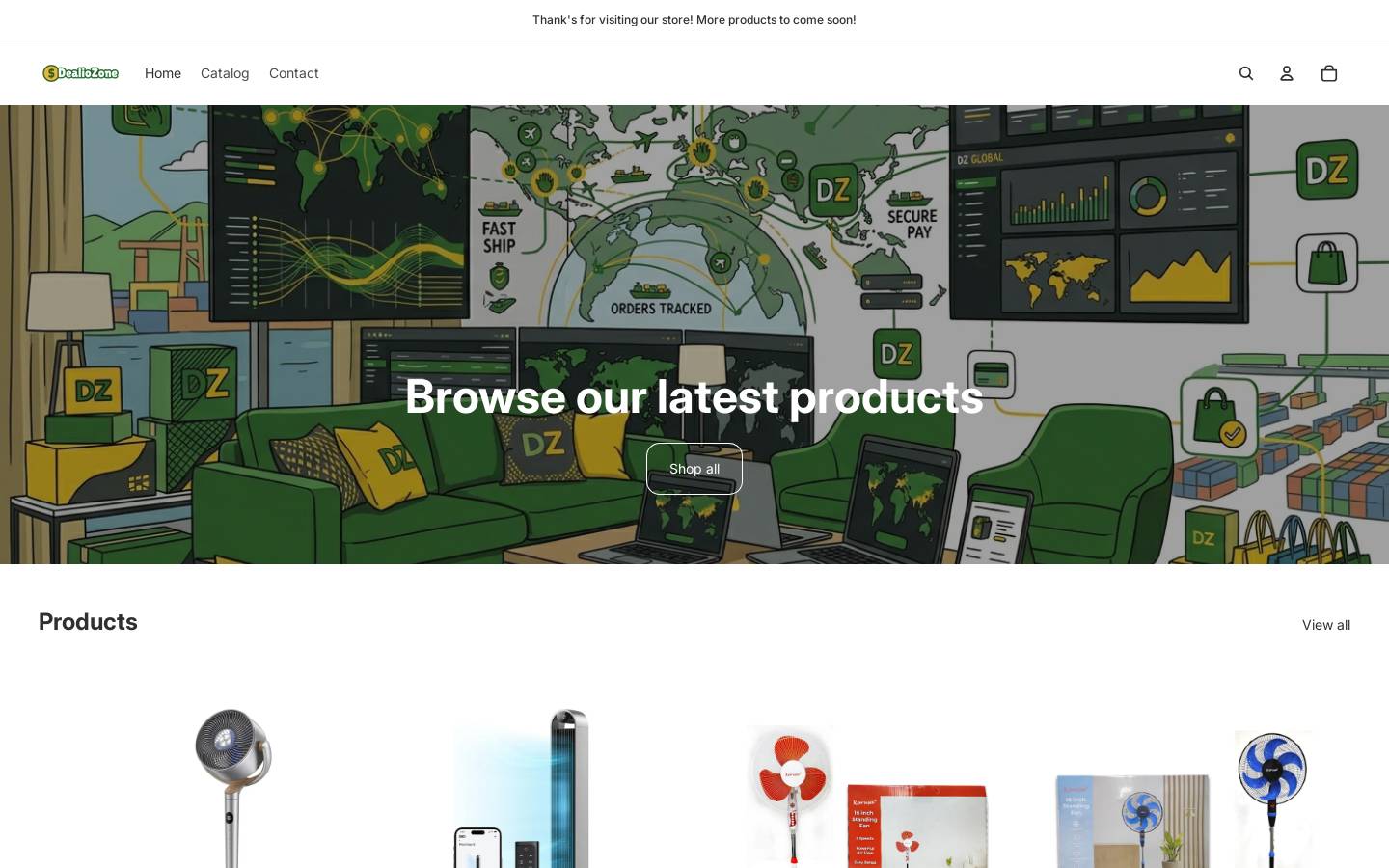 dealiozone.com homepage screenshot