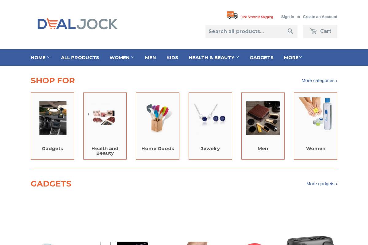 dealjock.com homepage screenshot