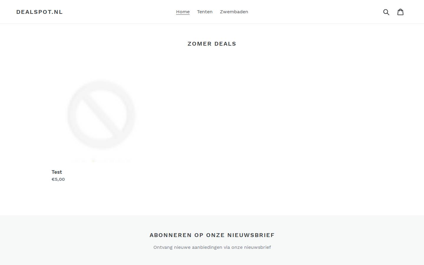 dealspot.nl homepage screenshot
