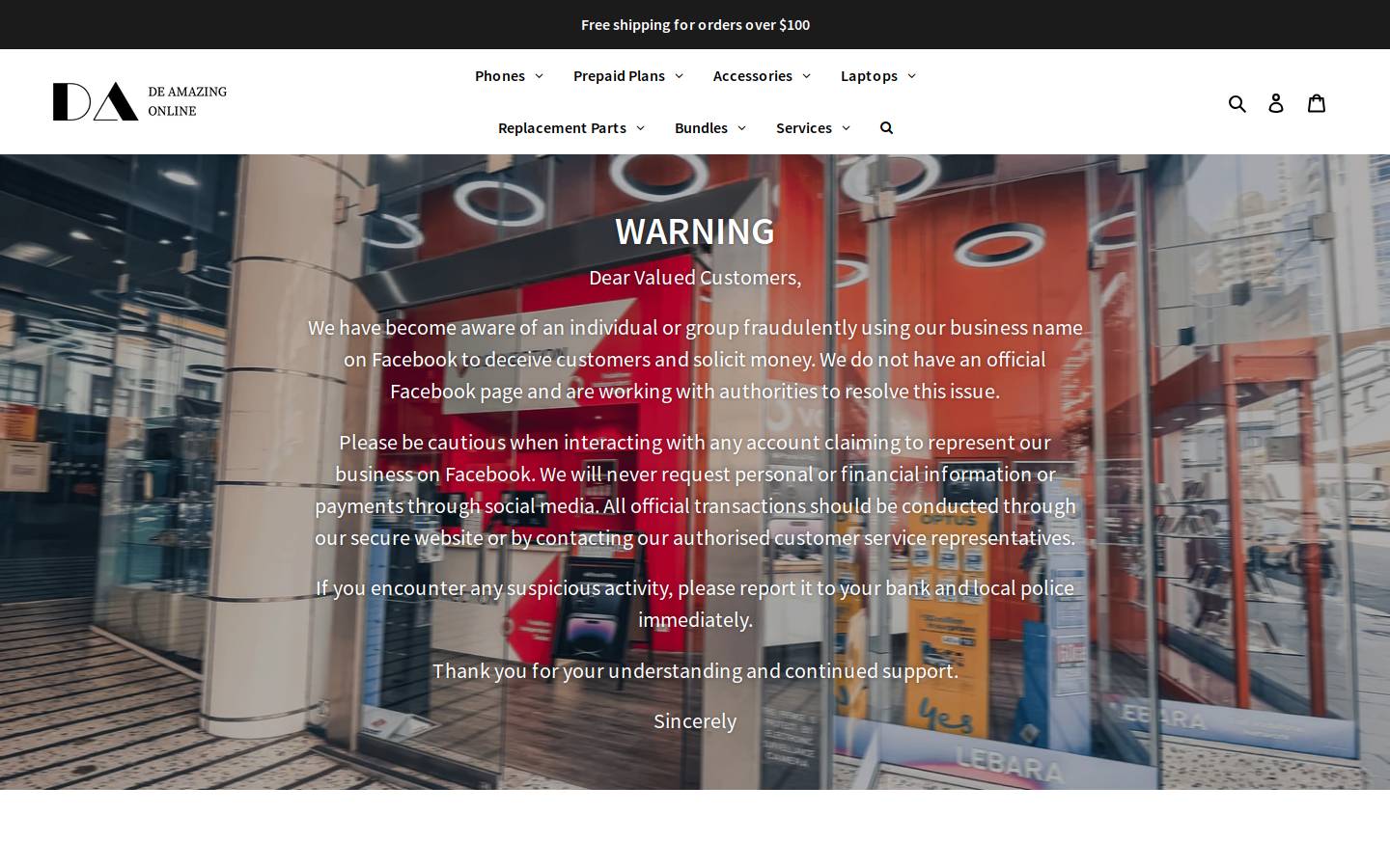 deamazingonline.com homepage screenshot