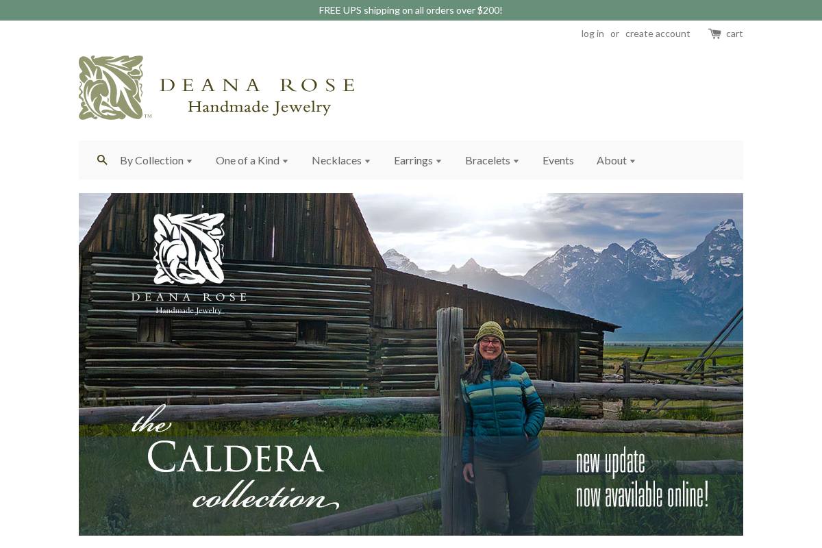Deana Rose Jewelry, LLC homepage screenshot