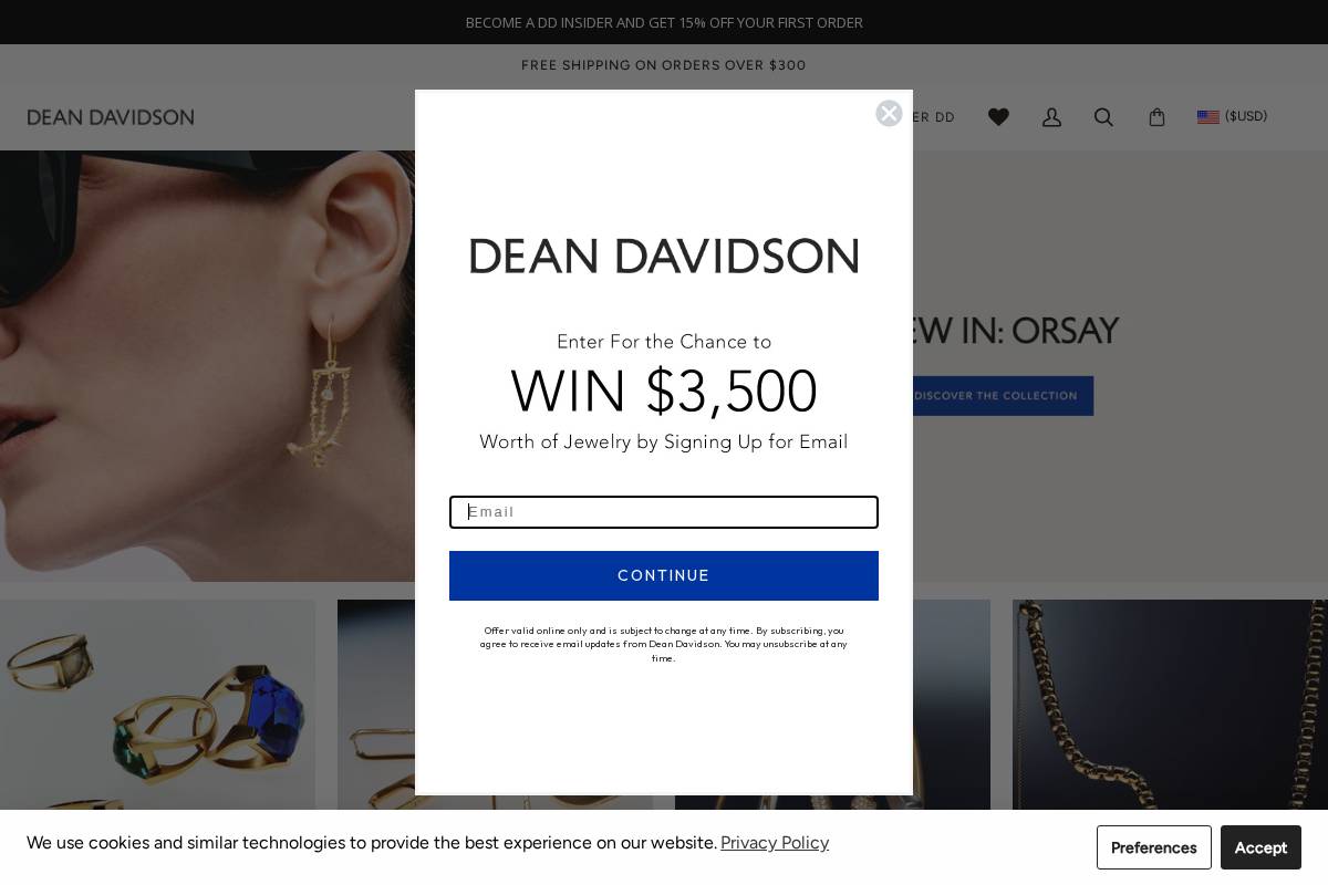 deandavidson.com homepage screenshot