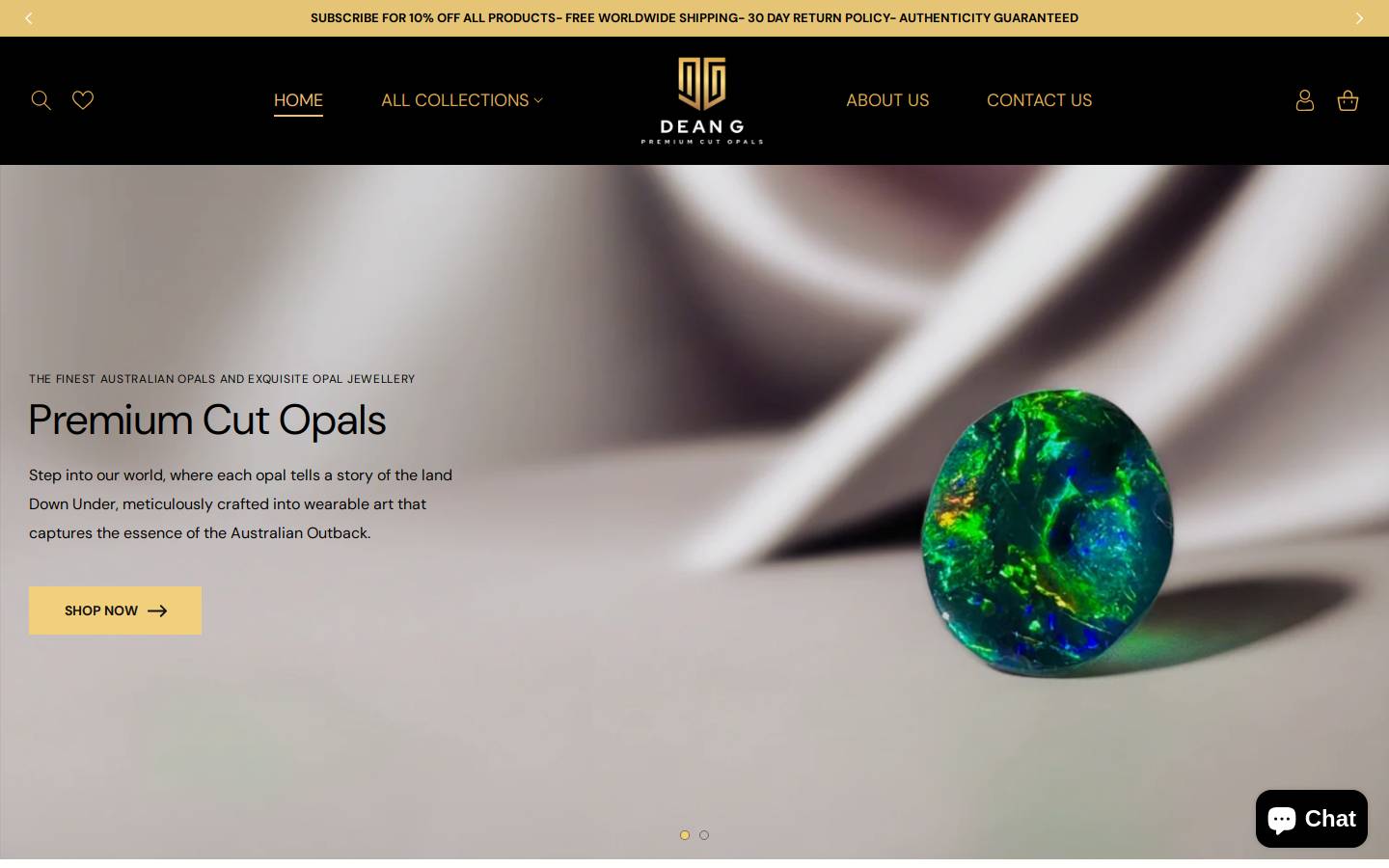 deangpremiumcutopals.com homepage screenshot
