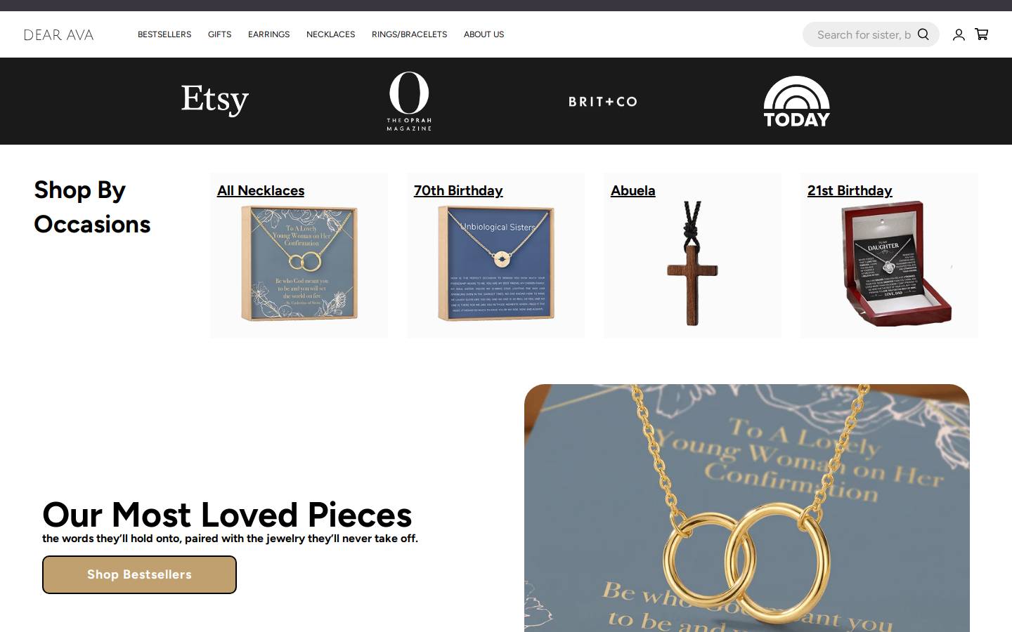 Dearava homepage screenshot