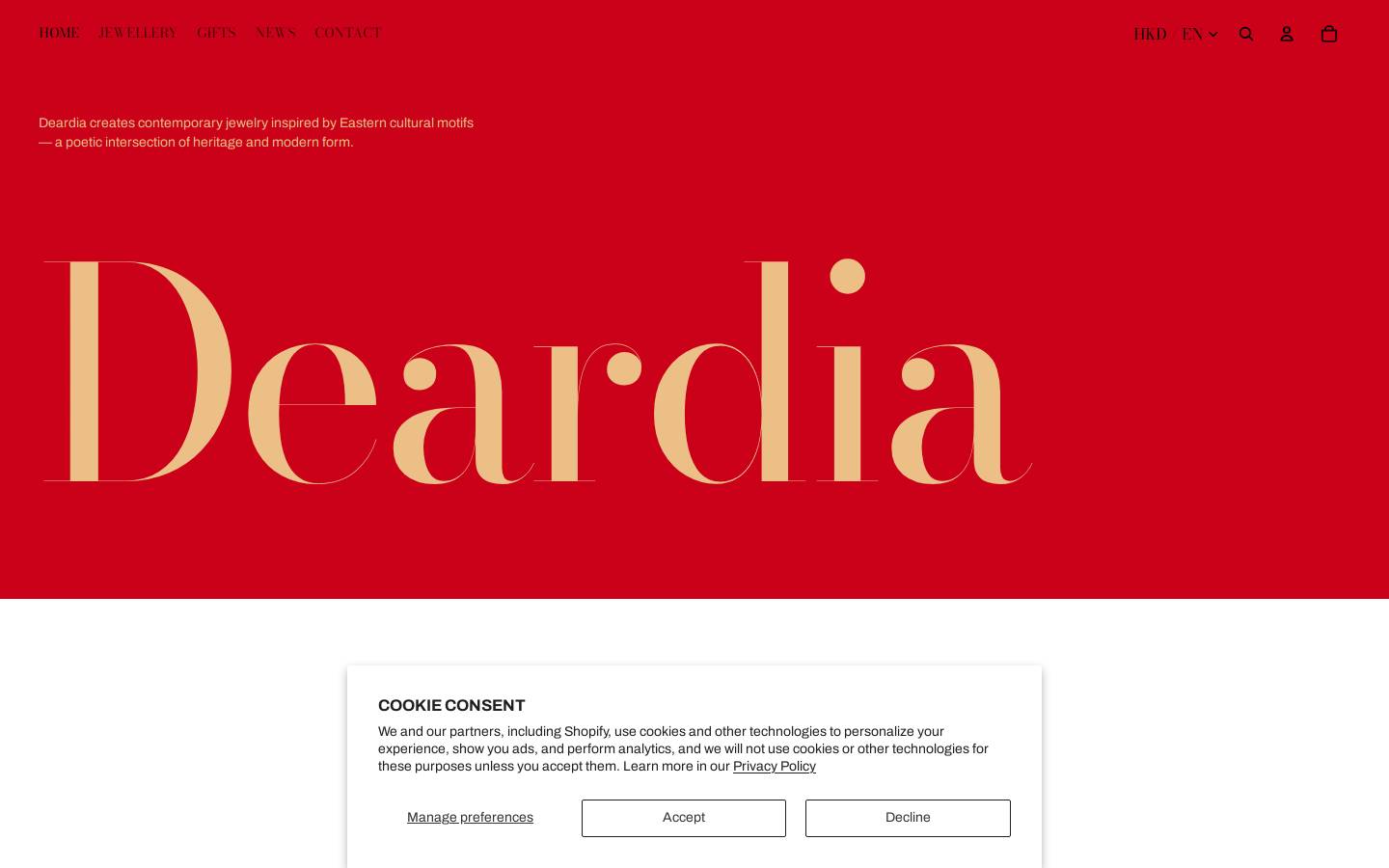 deardia.shop homepage screenshot