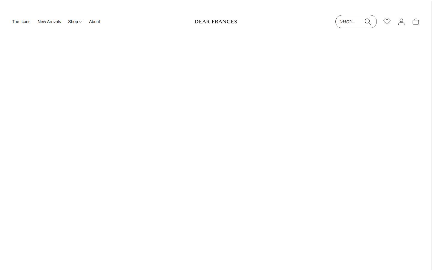 Dear Frances homepage screenshot