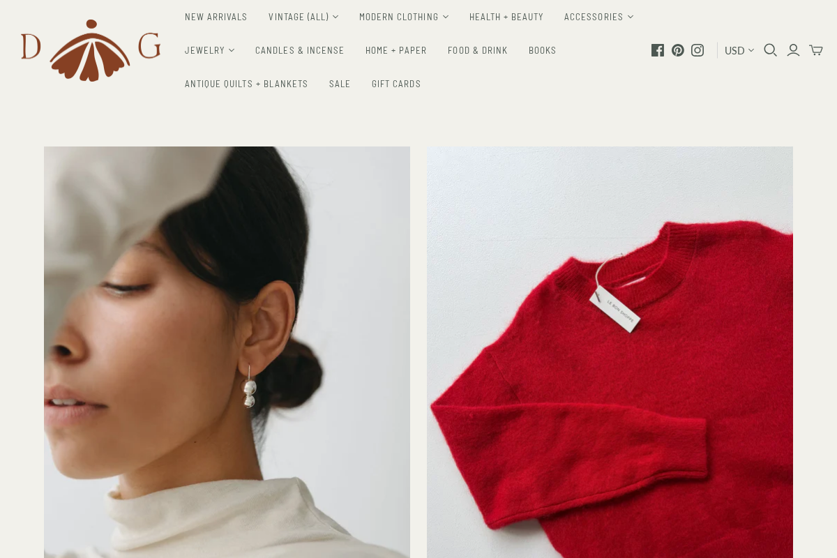 DEAR GOLDEN homepage screenshot