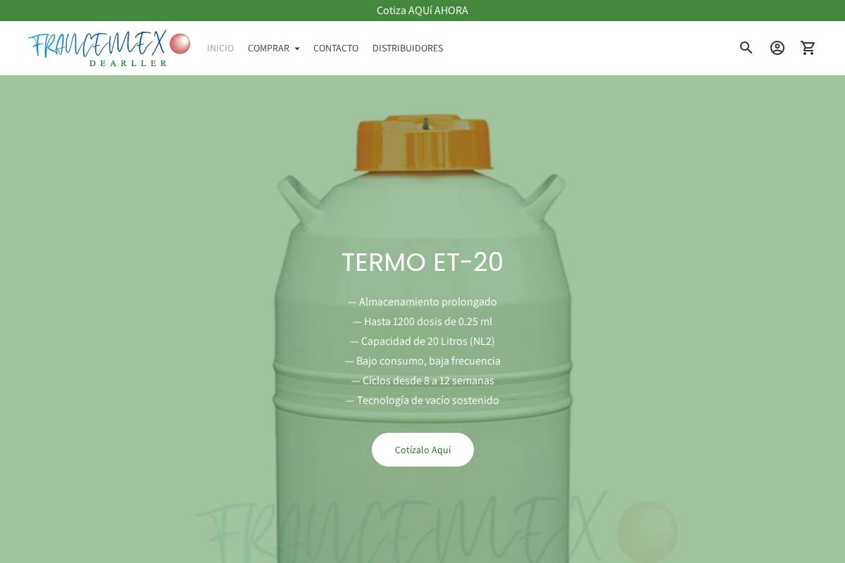 dearller.mx homepage screenshot