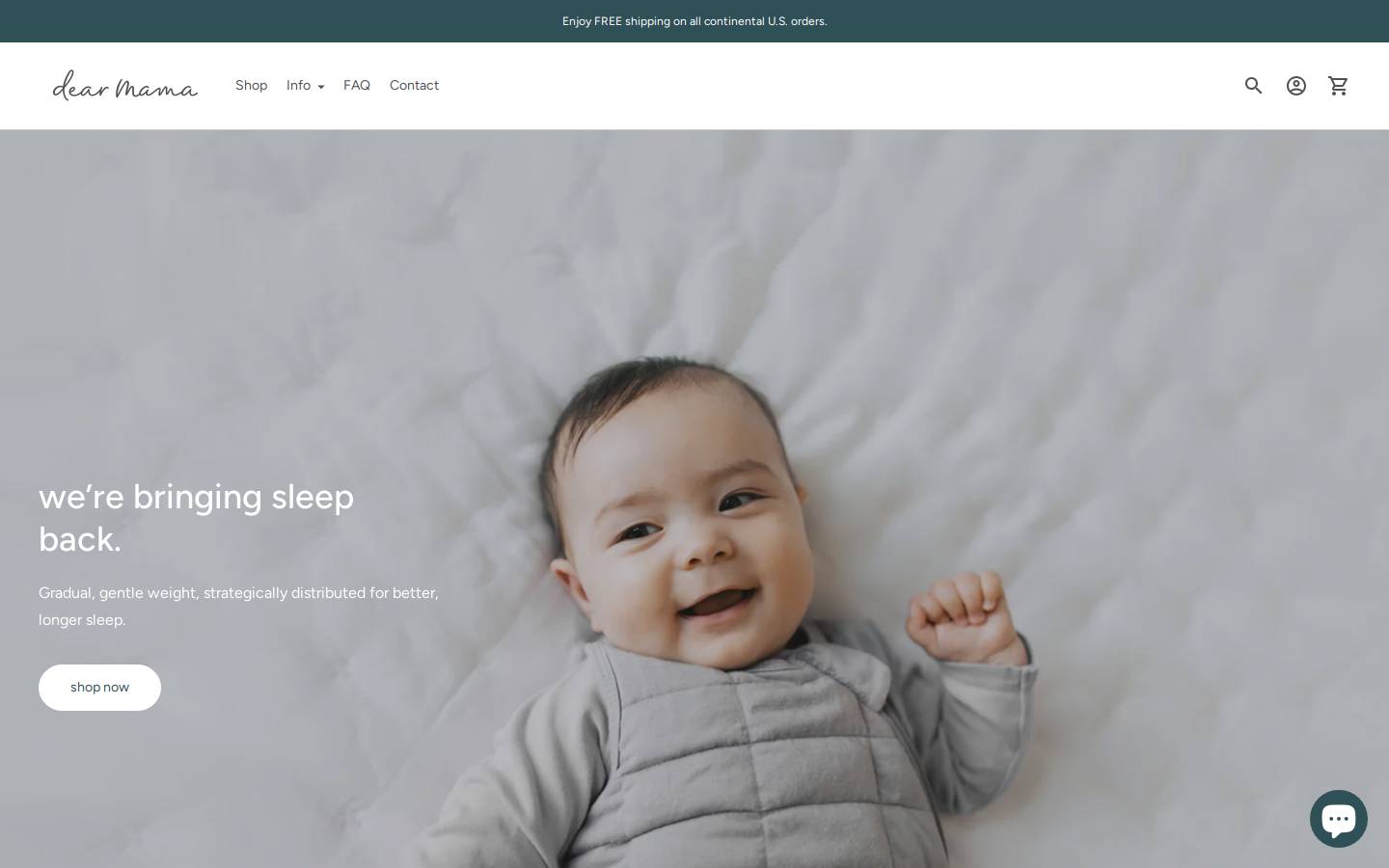dearmamagoods.com homepage screenshot