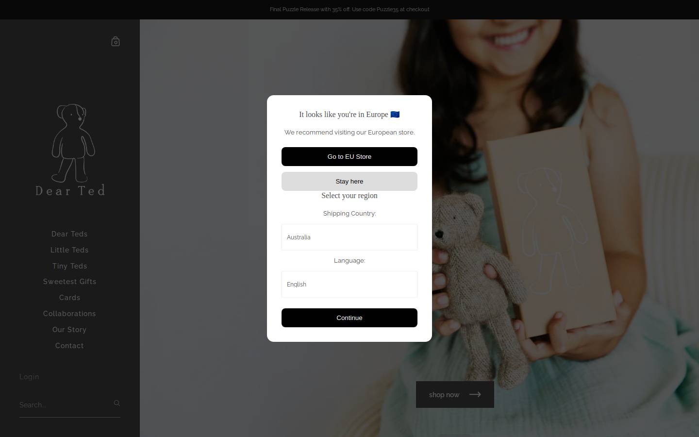 dearted.co homepage screenshot