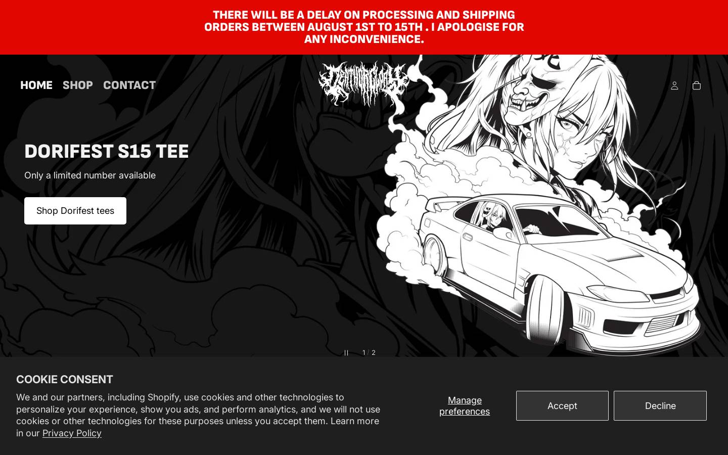 deathorglory.co homepage screenshot