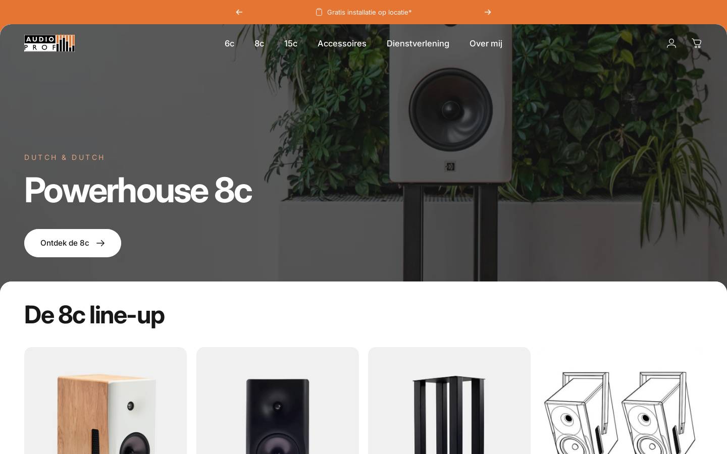 deaudioprof.nl homepage screenshot