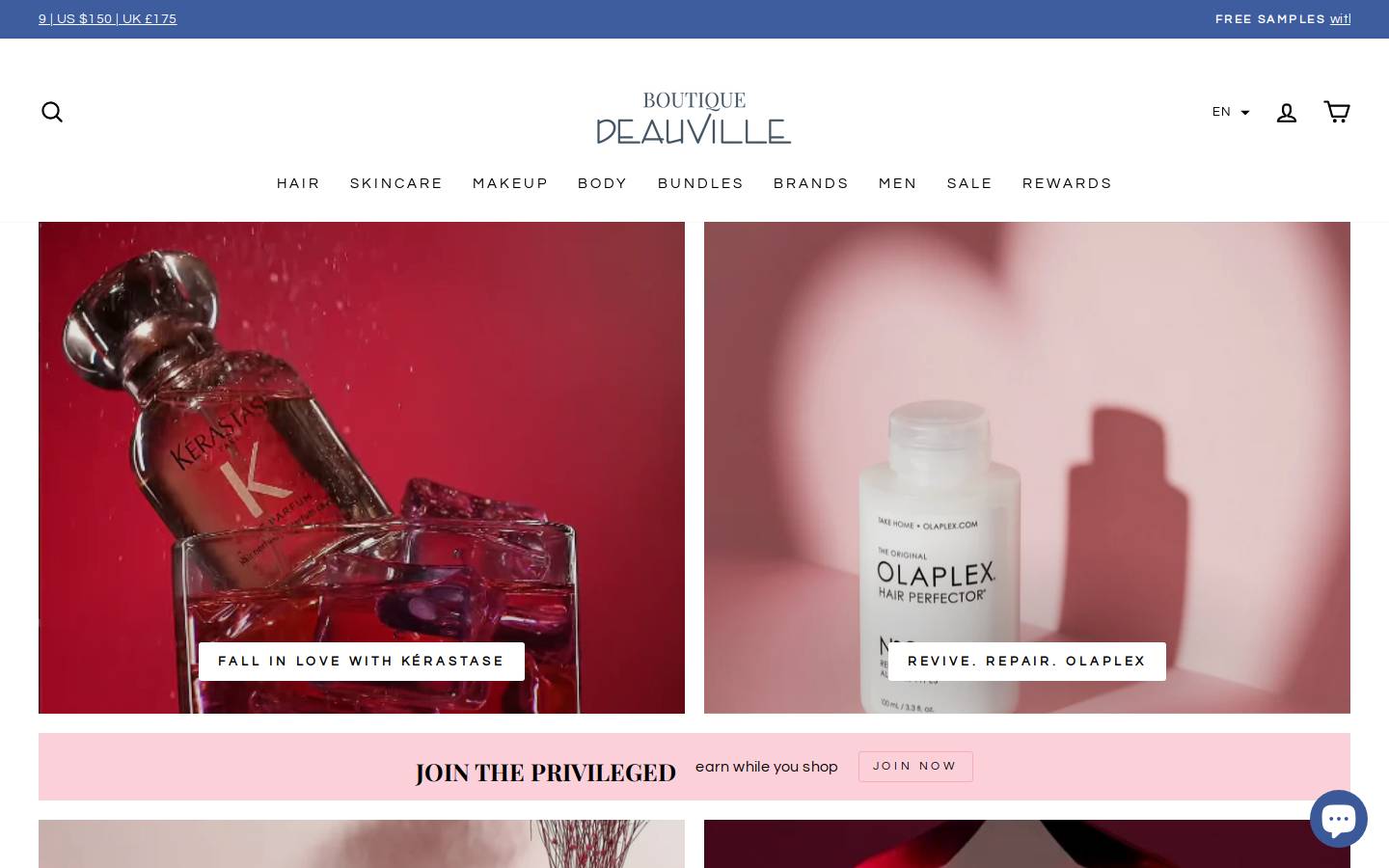 deauvilleshop.com homepage screenshot