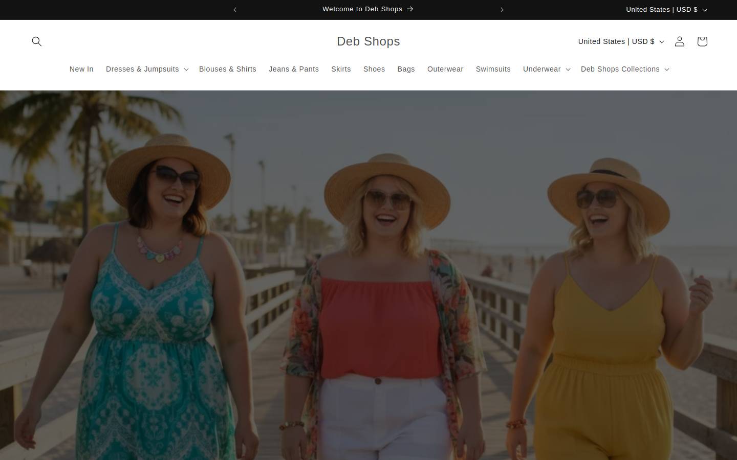 deb-shops.com homepage screenshot