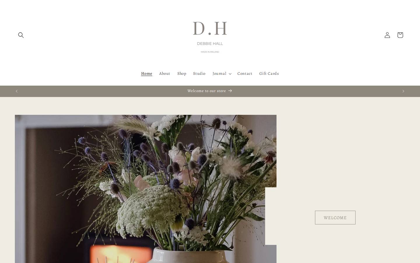 debbiehall.co.uk homepage screenshot