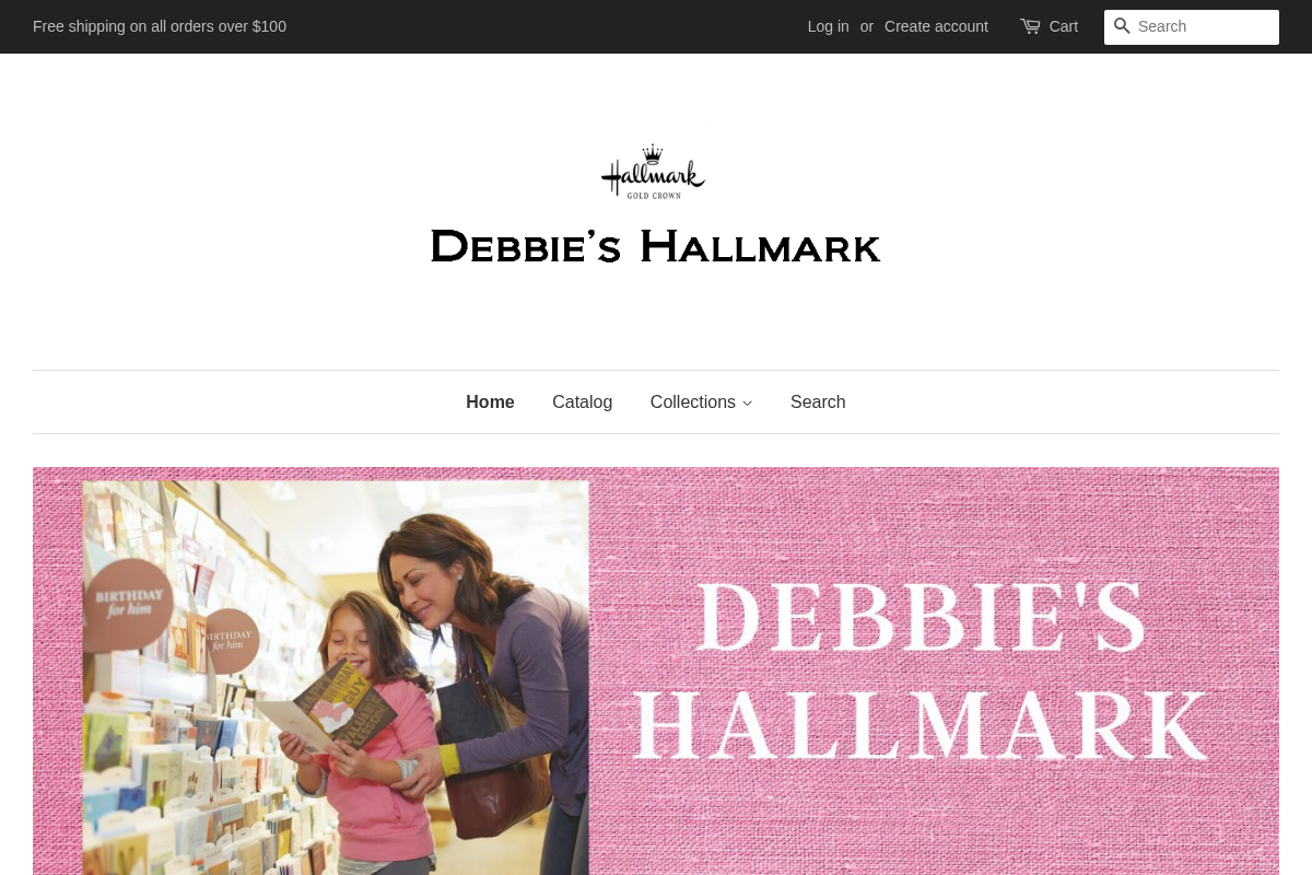 debbieshallmark.com homepage screenshot
