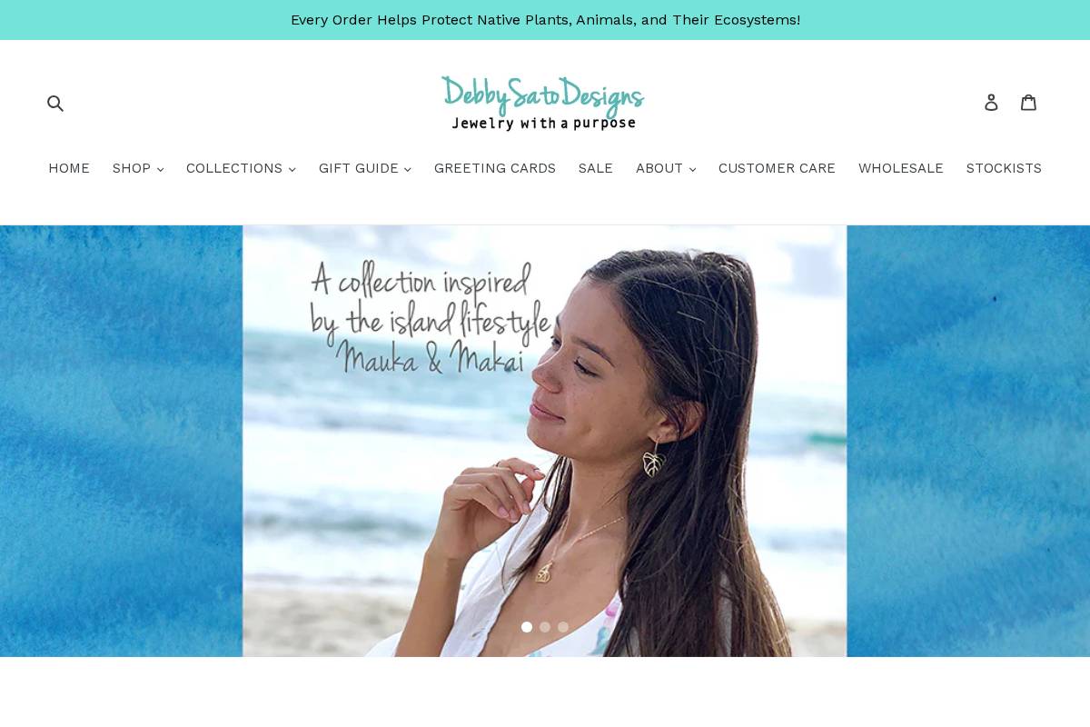 debbysatodesigns.com homepage screenshot
