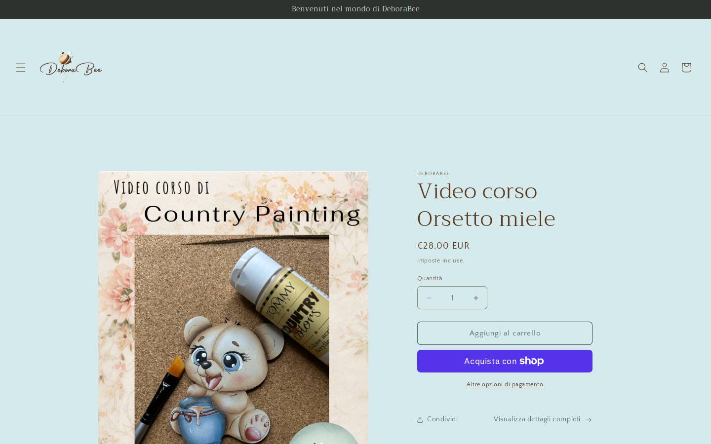 deborabee.it homepage screenshot