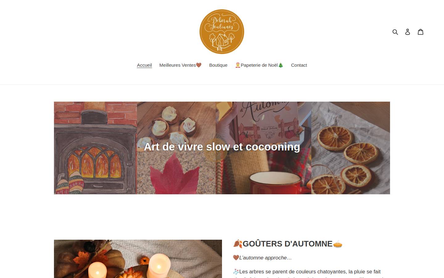 deborahjoulianos.com homepage screenshot