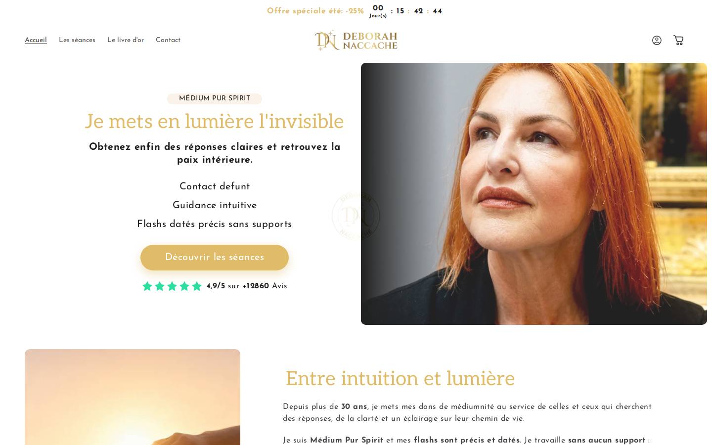 deborahnaccache.com homepage screenshot