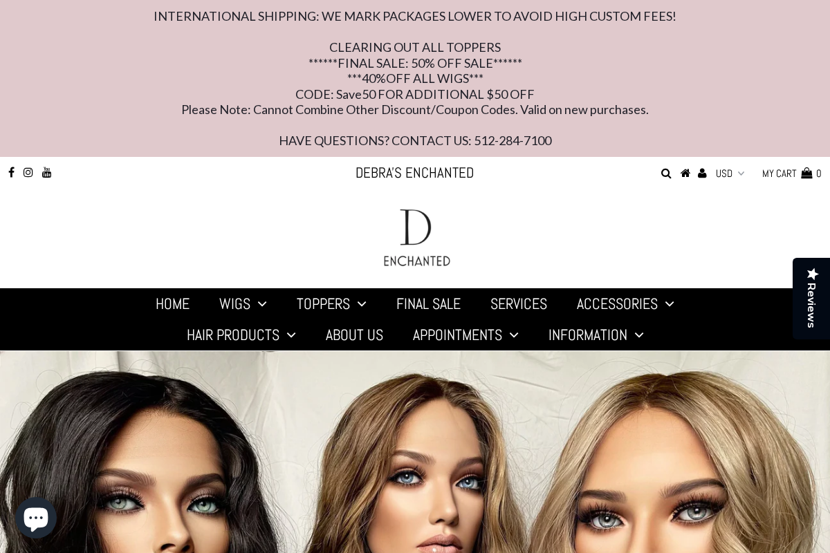 debrasenchanted.com homepage screenshot