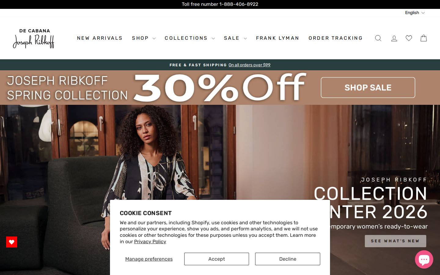 Decabana homepage screenshot