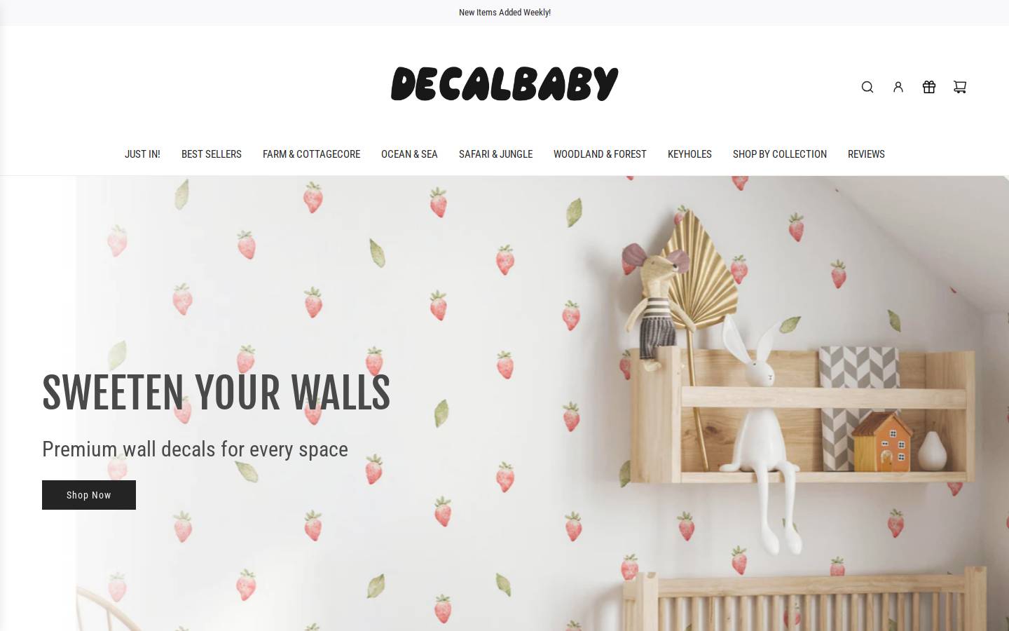 decalbaby.com homepage screenshot