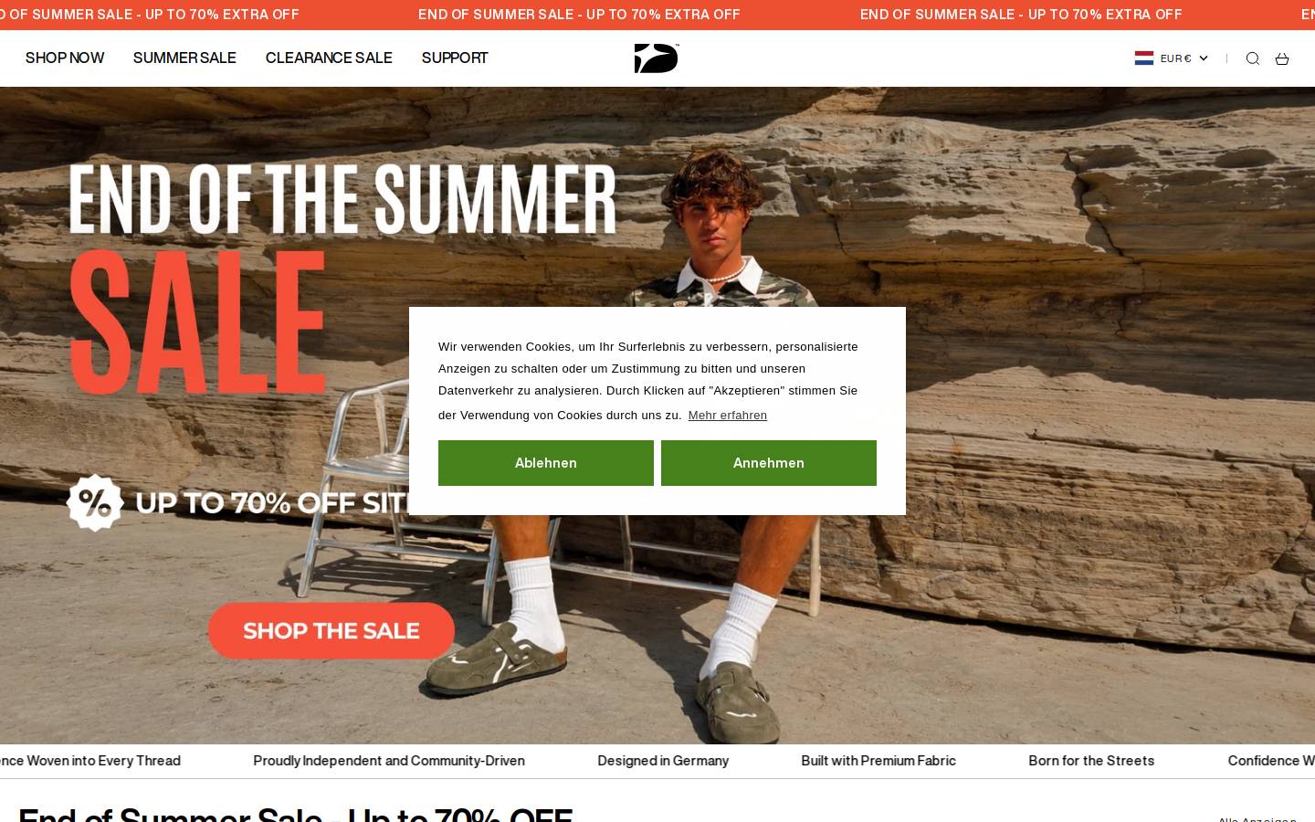 Decarba homepage screenshot